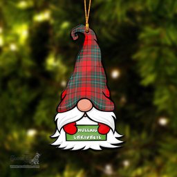 ScotsTee Shop Scottish Cheyne Clan Tartan Ornament Gnome Christmas Ornament with His Tartan Christmas Hat
