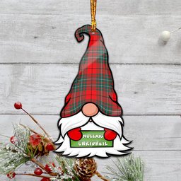 ScotsTee Shop Scottish Cheyne Clan Tartan Ornament Gnome Christmas Ornament with His Tartan Christmas Hat