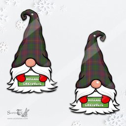 ScotsTee Shop Scottish Cairns Clan Tartan Ornament Gnome Christmas Ornament with His Tartan Christmas Hat