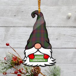 ScotsTee Shop Scottish Cairns Clan Tartan Ornament Gnome Christmas Ornament with His Tartan Christmas Hat