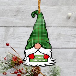 ScotsTee Shop Scottish Clephan Clan Tartan Ornament Gnome Christmas Ornament with His Tartan Christmas Hat