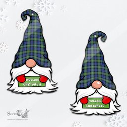 ScotsTee Shop Scottish Campbell Argyll Ancient Clan Tartan Ornament Gnome Christmas Ornament with His Tartan Christmas Hat