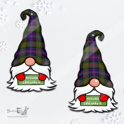 ScotsTee Shop Scottish Cameron of Erracht Modern Clan Tartan Ornament Gnome Christmas Ornament with His Tartan Christmas Hat