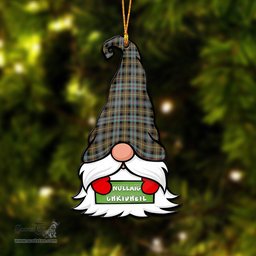 ScotsTee Shop Scottish Farquharson Weathered Clan Tartan Ornament Gnome Christmas Ornament with His Tartan Christmas Hat