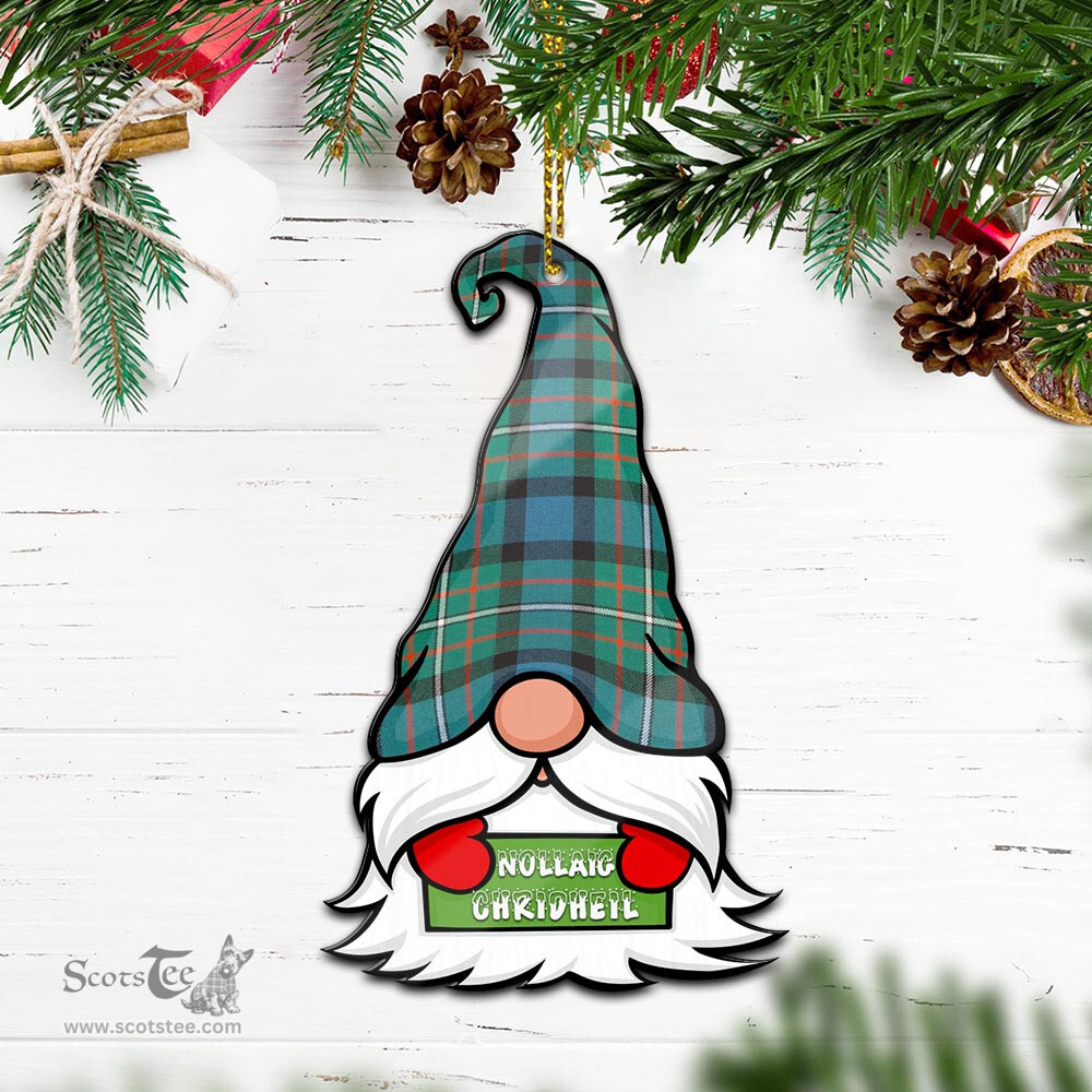 ScotsTee Shop Scottish Ferguson Ancient Clan Tartan Ornament Gnome Christmas Ornament with His Tartan Christmas Hat