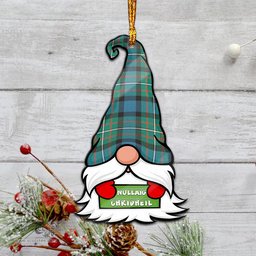 ScotsTee Shop Scottish Ferguson Ancient Clan Tartan Ornament Gnome Christmas Ornament with His Tartan Christmas Hat