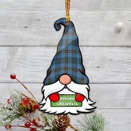 ScotsTee Shop Scottish Cockburn Modern Clan Tartan Ornament Gnome Christmas Ornament with His Tartan Christmas Hat