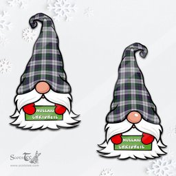 ScotsTee Shop Scottish Campbell of Cawdor Dress Clan Tartan Ornament Gnome Christmas Ornament with His Tartan Christmas Hat