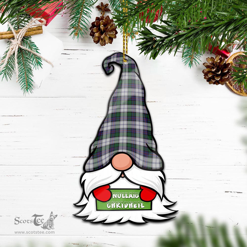 ScotsTee Shop Scottish Campbell of Cawdor Dress Clan Tartan Ornament Gnome Christmas Ornament with His Tartan Christmas Hat