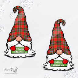 ScotsTee Shop Scottish Drummond of Perth Clan Tartan Ornament Gnome Christmas Ornament with His Tartan Christmas Hat