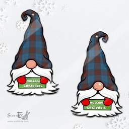 ScotsTee Shop Scottish Cameron Hunting Clan Tartan Ornament Gnome Christmas Ornament with His Tartan Christmas Hat
