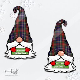 ScotsTee Shop Scottish Crozier Clan Tartan Ornament Gnome Christmas Ornament with His Tartan Christmas Hat