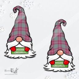 ScotsTee Shop Scottish Crawford Ancient Clan Tartan Ornament Gnome Christmas Ornament with His Tartan Christmas Hat