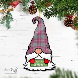 ScotsTee Shop Scottish Crawford Ancient Clan Tartan Ornament Gnome Christmas Ornament with His Tartan Christmas Hat