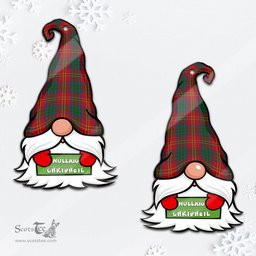 ScotsTee Shop Scottish Connolly Dress Clan Tartan Ornament Gnome Christmas Ornament with His Tartan Christmas Hat