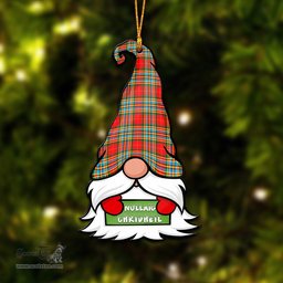ScotsTee Shop Scottish Chattan Clan Tartan Ornament Gnome Christmas Ornament with His Tartan Christmas Hat