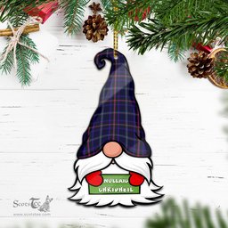 ScotsTee Shop Scottish Fitzgerald Hunting Clan Tartan Ornament Gnome Christmas Ornament with His Tartan Christmas Hat