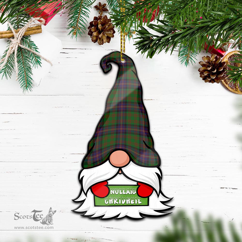 ScotsTee Shop Scottish Cochrane Clan Tartan Ornament Gnome Christmas Ornament with His Tartan Christmas Hat