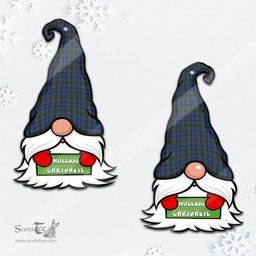 ScotsTee Shop Scottish Cockburn Blue Clan Tartan Ornament Gnome Christmas Ornament with His Tartan Christmas Hat