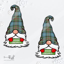ScotsTee Shop Scottish Cathcart Clan Tartan Ornament Gnome Christmas Ornament with His Tartan Christmas Hat