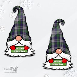 ScotsTee Shop Scottish Colquhoun Dress Clan Tartan Ornament Gnome Christmas Ornament with His Tartan Christmas Hat