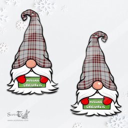 ScotsTee Shop Scottish Clayton Clan Tartan Ornament Gnome Christmas Ornament with His Tartan Christmas Hat