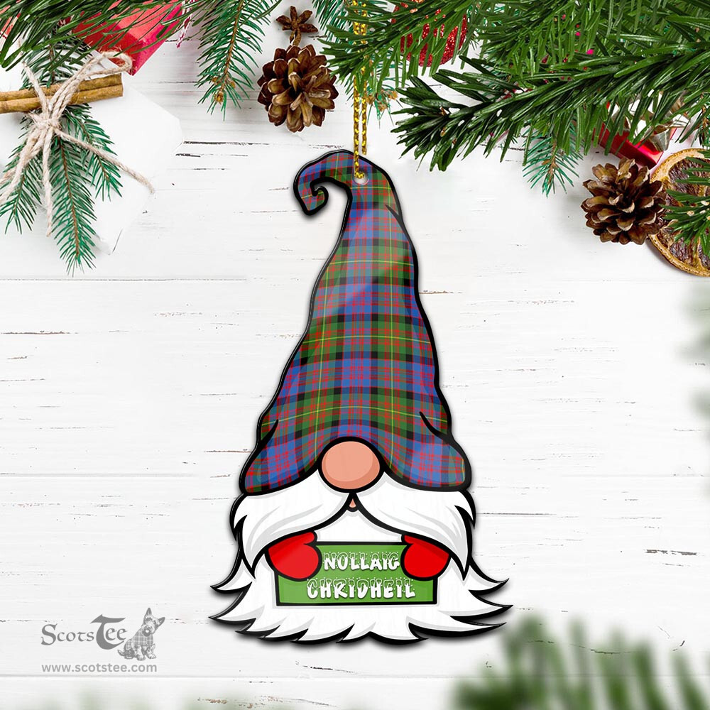ScotsTee Shop Scottish Carnegie Ancient Clan Tartan Ornament Gnome Christmas Ornament with His Tartan Christmas Hat