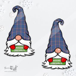 ScotsTee Shop Scottish Cian Clan Tartan Ornament Gnome Christmas Ornament with His Tartan Christmas Hat
