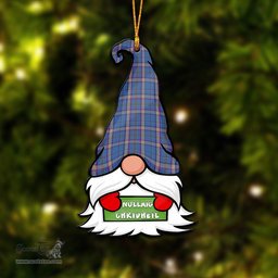 ScotsTee Shop Scottish Cian Clan Tartan Ornament Gnome Christmas Ornament with His Tartan Christmas Hat