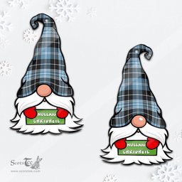 ScotsTee Shop Scottish Clark Ancient Clan Tartan Ornament Gnome Christmas Ornament with His Tartan Christmas Hat