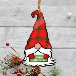 ScotsTee Shop Scottish Darroch Clan Tartan Ornament Gnome Christmas Ornament with His Tartan Christmas Hat