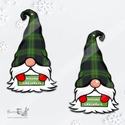 ScotsTee Shop Scottish Fitzpatrick Hunting Clan Tartan Ornament Gnome Christmas Ornament with His Tartan Christmas Hat