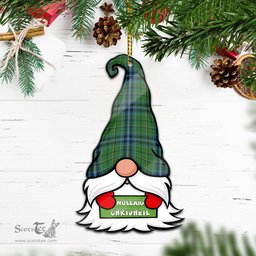 ScotsTee Shop Scottish Dick Clan Tartan Ornament Gnome Christmas Ornament with His Tartan Christmas Hat