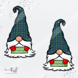 ScotsTee Shop Scottish Campbell Ancient #02 Clan Tartan Ornament Gnome Christmas Ornament with His Tartan Christmas Hat