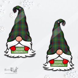 ScotsTee Shop Scottish Connolly Hunting Clan Tartan Ornament Gnome Christmas Ornament with His Tartan Christmas Hat