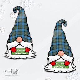 ScotsTee Shop Scottish Fergusson Ancient Clan Tartan Ornament Gnome Christmas Ornament with His Tartan Christmas Hat