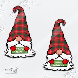 ScotsTee Shop Scottish Fenton Clan Tartan Ornament Gnome Christmas Ornament with His Tartan Christmas Hat
