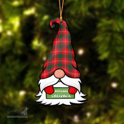 ScotsTee Shop Scottish Fenton Clan Tartan Ornament Gnome Christmas Ornament with His Tartan Christmas Hat