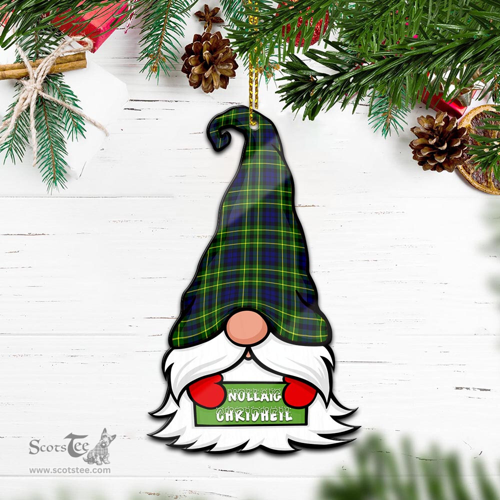 ScotsTee Shop Scottish Campbell of Breadalbane Modern Clan Tartan Ornament Gnome Christmas Ornament with His Tartan Christmas Hat