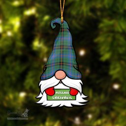 ScotsTee Shop Scottish Davidson Ancient Clan Tartan Ornament Gnome Christmas Ornament with His Tartan Christmas Hat