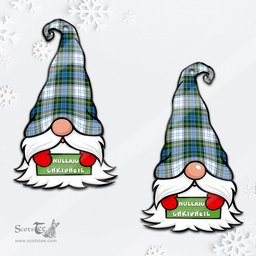 ScotsTee Shop Scottish Campbell Dress Clan Tartan Ornament Gnome Christmas Ornament with His Tartan Christmas Hat