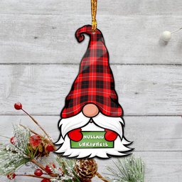 ScotsTee Shop Scottish Cunningham Modern Clan Tartan Ornament Gnome Christmas Ornament with His Tartan Christmas Hat