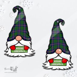 ScotsTee Shop Scottish Carmichael Modern Clan Tartan Ornament Gnome Christmas Ornament with His Tartan Christmas Hat
