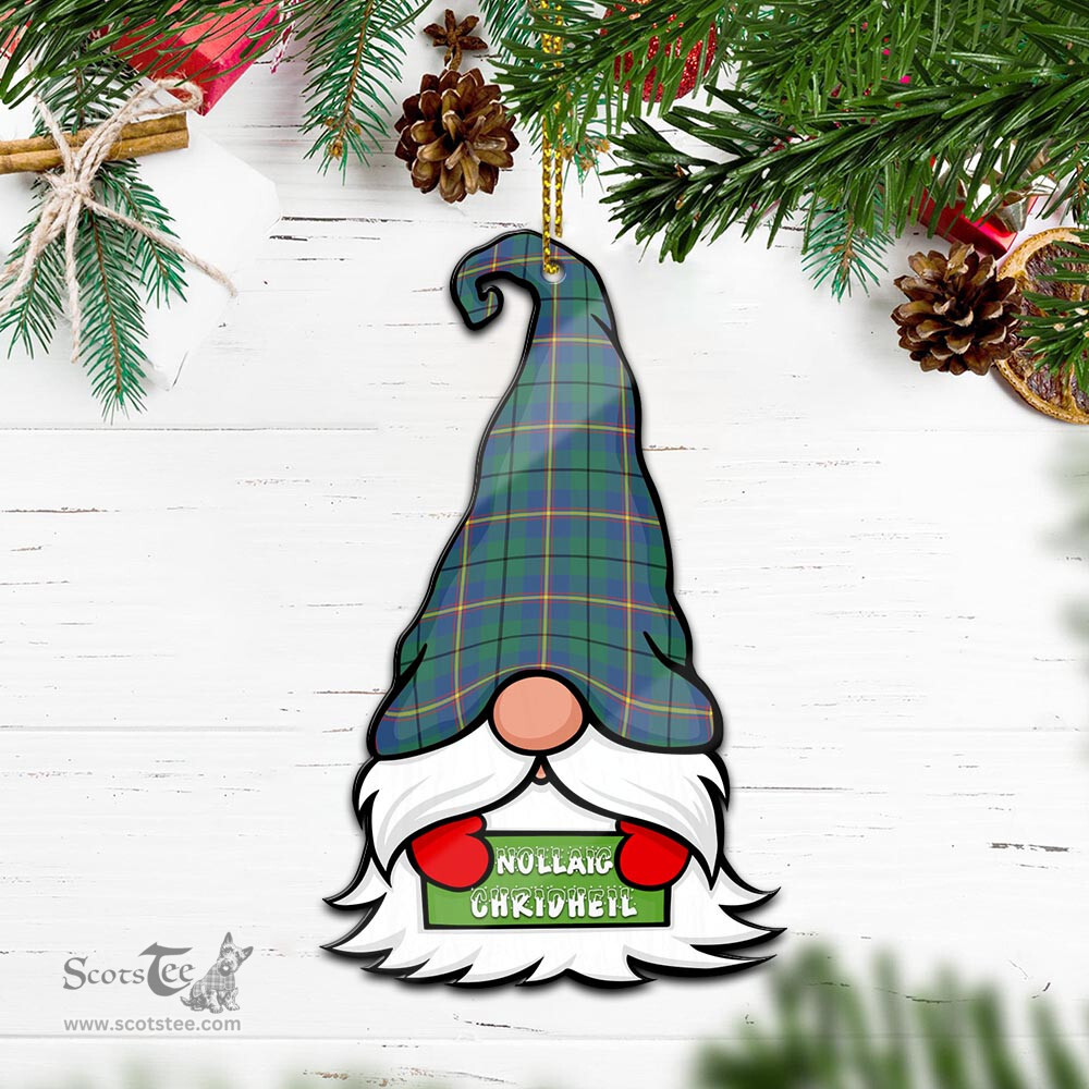 ScotsTee Shop Scottish Carmichael Ancient Clan Tartan Ornament Gnome Christmas Ornament with His Tartan Christmas Hat