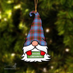 ScotsTee Shop Scottish Crichton Clan Tartan Ornament Gnome Christmas Ornament with His Tartan Christmas Hat
