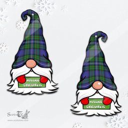 ScotsTee Shop Scottish Donnachaidh Clan Tartan Ornament Gnome Christmas Ornament with His Tartan Christmas Hat