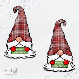 ScotsTee Shop Scottish MacDougall Dress Clan Tartan Ornament Gnome Christmas Ornament with His Tartan Christmas Hat