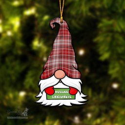 ScotsTee Shop Scottish MacDougall Dress Clan Tartan Ornament Gnome Christmas Ornament with His Tartan Christmas Hat