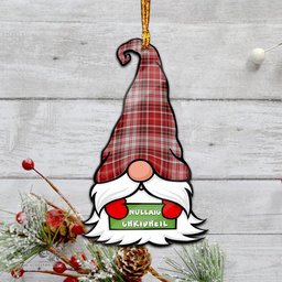 ScotsTee Shop Scottish MacDougall Dress Clan Tartan Ornament Gnome Christmas Ornament with His Tartan Christmas Hat