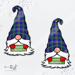 ScotsTee Shop Scottish Hope Modern Clan Tartan Ornament Gnome Christmas Ornament with His Tartan Christmas Hat